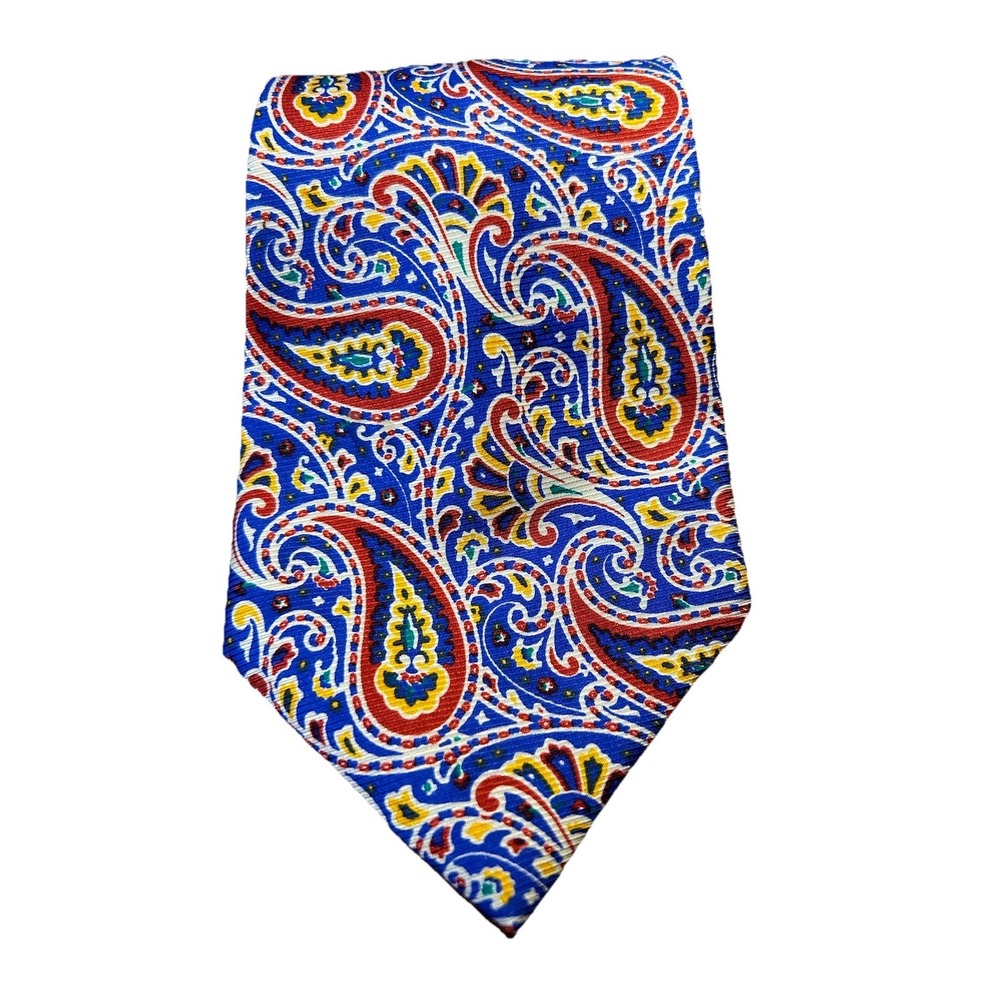 POLO RALPH LAUREN Men's 100% Silk Necktie LUXURY Tie Paisley USA‎